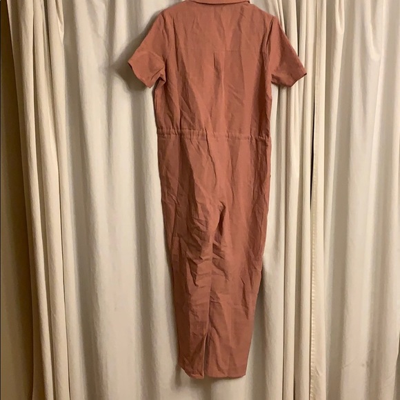 The Betty Collared Jumpsuit in Dusty Pink - Picture 4 of 5